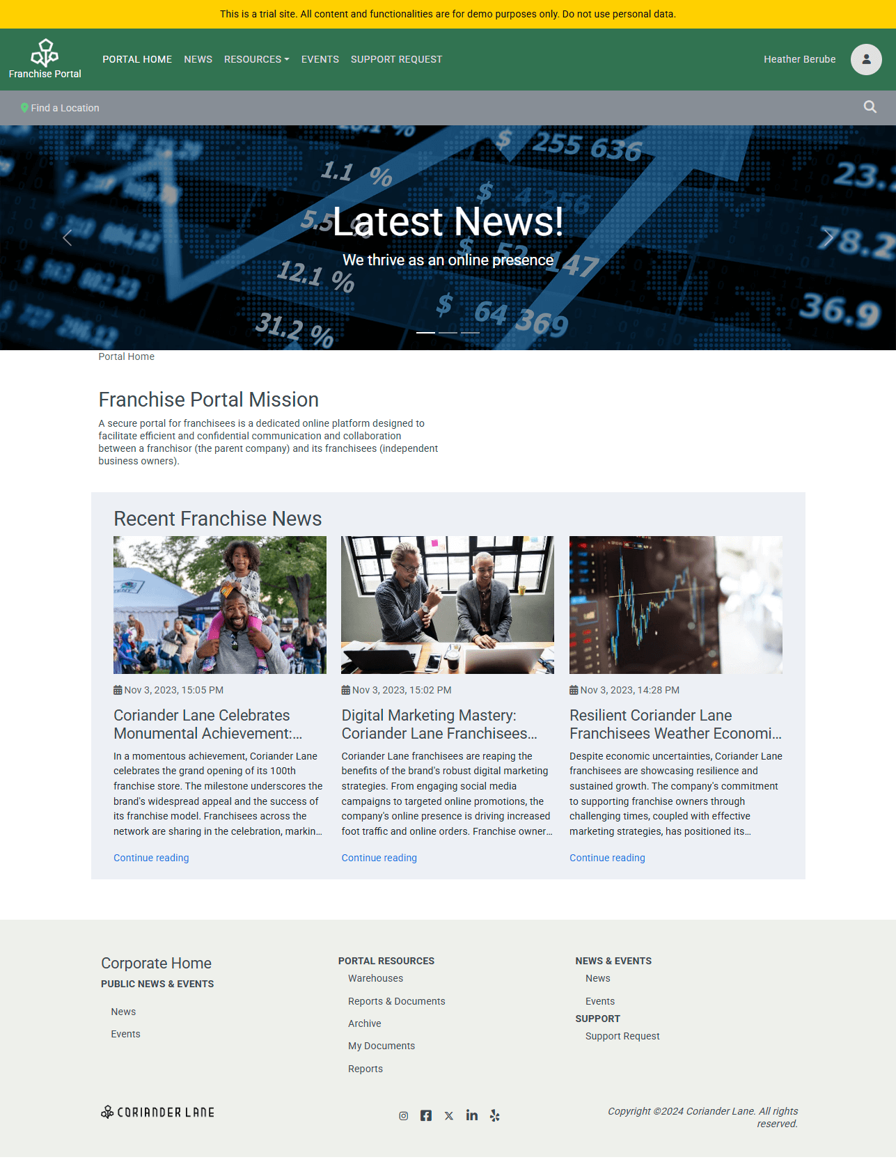 Franchise Portal